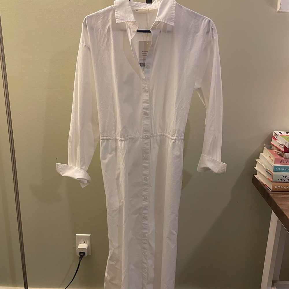 NWT Everlane White Shirt Dress